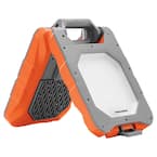 1500 Lumens, 20-Watt Rechargeable Foldable Standing LED Work Light with USB Outlet