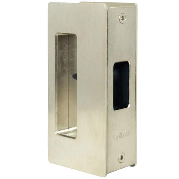 CS CAVITY SLIDER 200 Series CaviLock 1-3/8 in. Satin Nickel Magnetic Privacy Non-Handed Pocket Door Lock