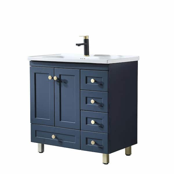 VC CUCINE 32 in. W x 18 in. D x 32 in . H Modern Bathroom Vanities in ...