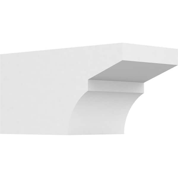 Ekena Millwork 6 in. x 6 in. x 12 in. Standard Monterey Architectural Grade PVC Rafter Tail Brace
