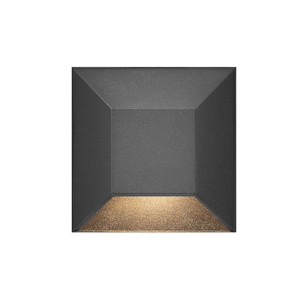 Nuvi Low Voltage Hardwired Black LED Stair Light
