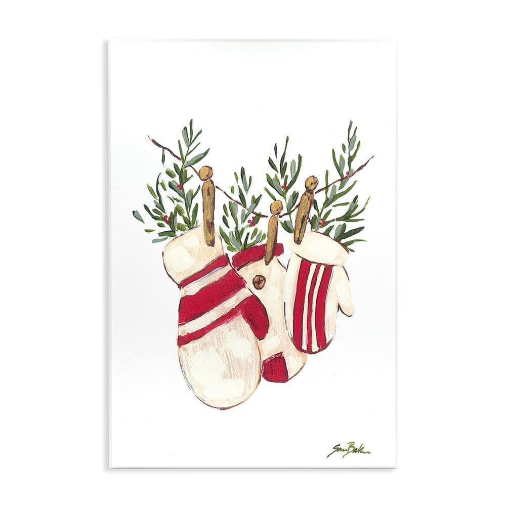 Winter Mittens on Clothesline by Sara Baker 1-Piece Unframed Graphic Print Nature Poster Art Print 15 in. x 10 in. price history on PriceWatchPro