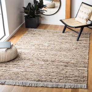 Natura Brown/Ivory Doormat 3 ft. x 5 ft. Braided Area Rug