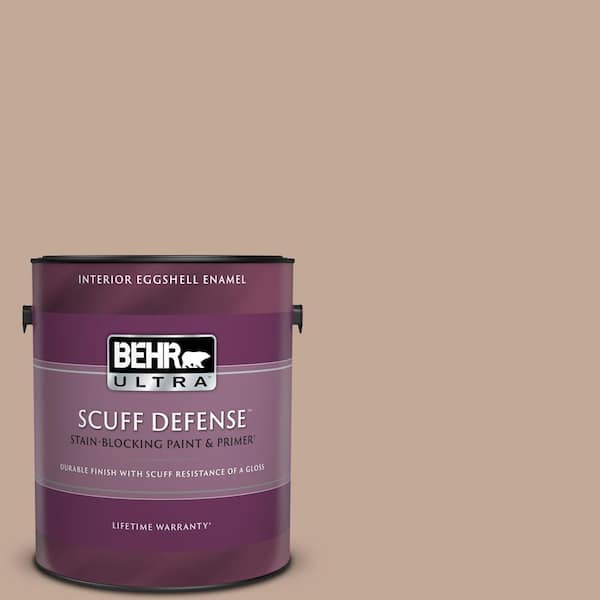 BEHR ULTRA 1 gal. #760B-4 Adobe Straw Extra Durable Eggshell Enamel Interior Paint & Primer