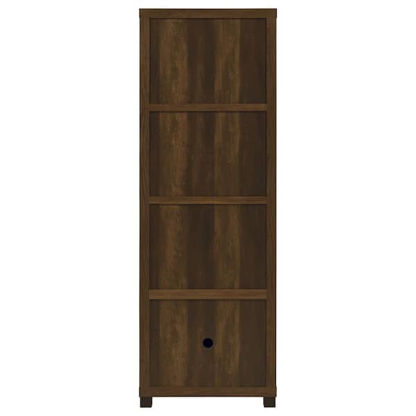 Coaster Sachin Dark Pine 3-shelf Media Tower With Storage Cabinet