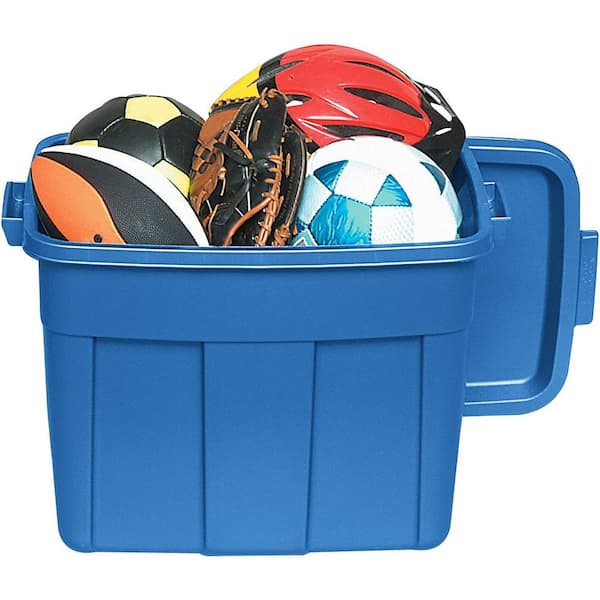 Rubbermaid Roughneck Tote 18 Gal. Storage Tote Container in