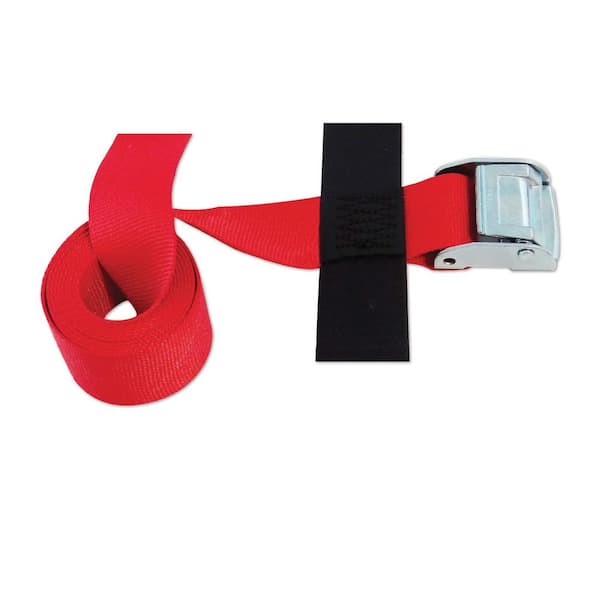 SNAP-LOC 2 in. x 8 ft. Cinch Strap with Cam in Red