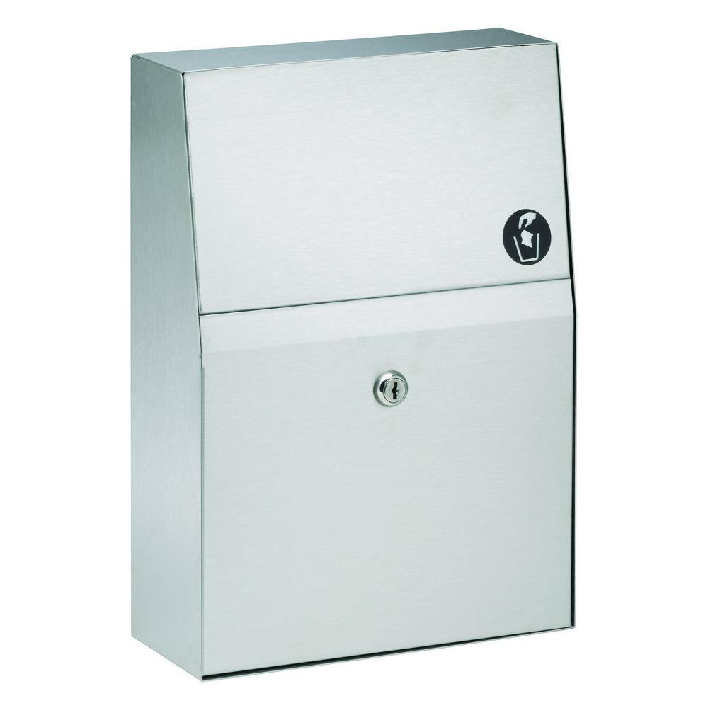 Bradley 15 Gal Surface Mount Sanitary Napkin Disposal 4722 150000 The Home Depot 9846