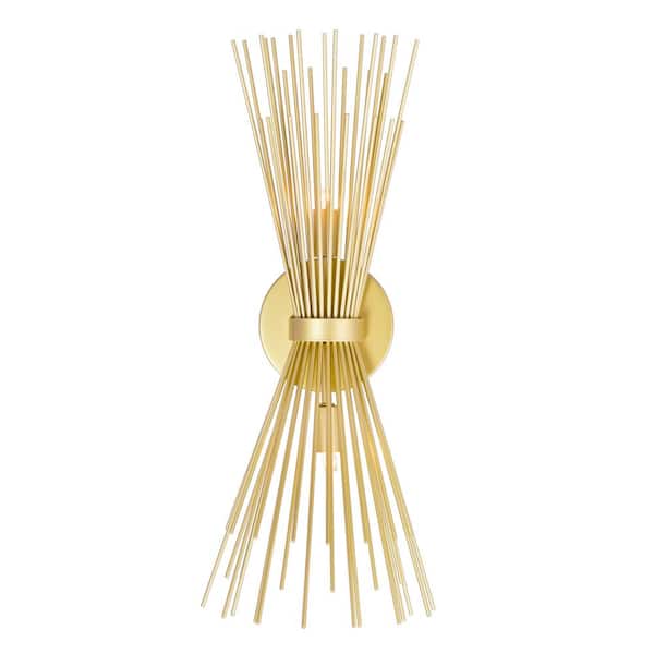CWI Lighting Savannah 2 Light Wall Sconce With Gold Leaf Finish