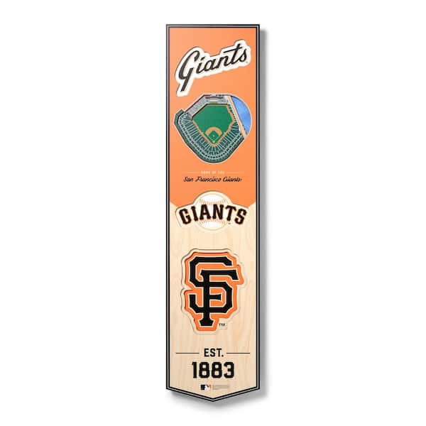 YouTheFan MLB San Francisco Giants Wooden 8 in. x 32 in. 3D Stadium  Banner-Oracle Park 0952589 - The Home Depot