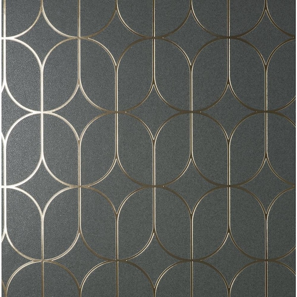 Fine Decor Raye Grey Rosco Trellis Paper Non-Pasted Matte Wallpaper