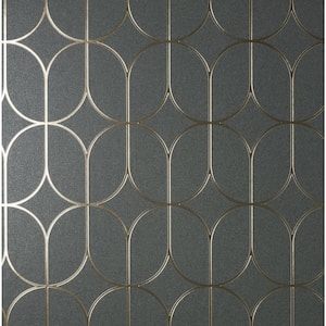 Raye Grey Rosco Trellis Matte Non-Pasted Strippable Wallpaper Sample