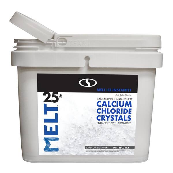 Snow Joe MELT 25 lb. Calcium Chloride Crystals Ice Melter Bucket