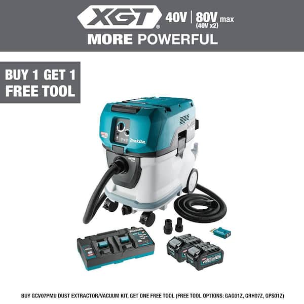 80V max (40V max X2) XGT 10 Gal. HEPA Vacuum Wet and Dry w/AWS, (4.0Ah)