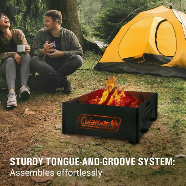 Coleman Pack-A-Way 10 in. Outdoor Wood Burning Portable Fire Pit