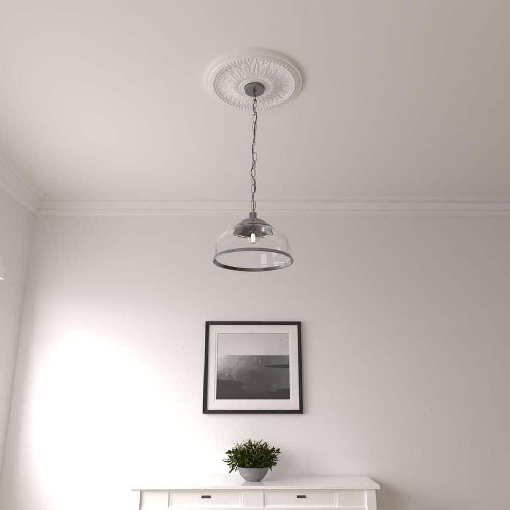 Primed White 18" Decorative Polyurethane Ceiling Medallion