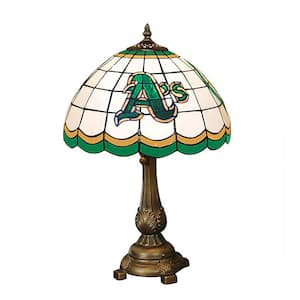 MLB -19.5 in. Antique Bronze Athletics Tiffany Table Lamp