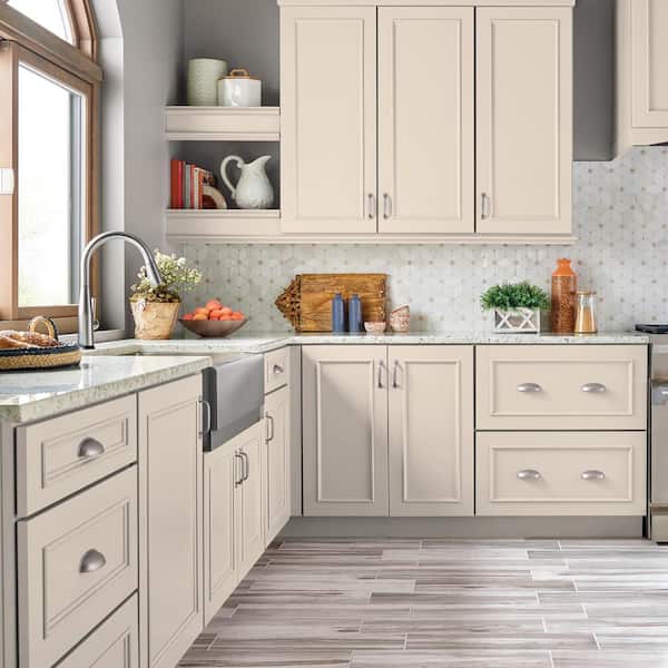 1 gal. #OR-W01 White Blush Satin Enamel Interior/Exterior Cabinet, Door & Trim Paint