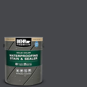 1 gal. #PPU26-23A Dark Secret Solid Color Waterproofing Exterior Wood Stain and Sealer