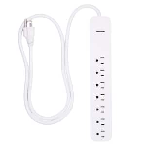 7-Outlet 1,080-Joules Surge Protector with 4 ft. Cord, White