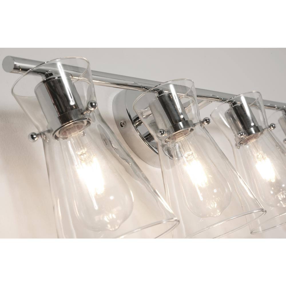 Amanda 22'' Polished Chrome 3-Light Dimmable Vanity Fixture