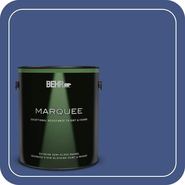 BEHR MARQUEE 1 gal. #S-H-600 Sailor Semi-Gloss Enamel Exterior Paint & Primer