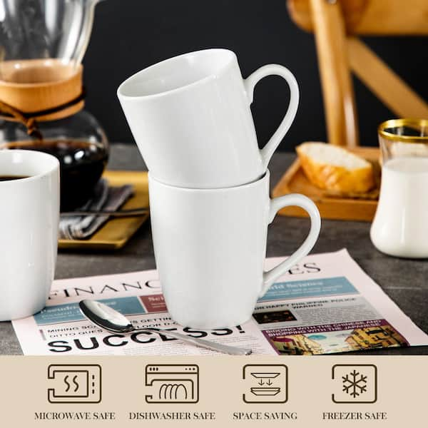 MALACASA Blance Mugs Set of 6