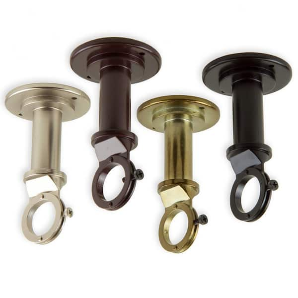 Ceiling Curtain Rod Bracket, Heavy Duty Curtain Rod Holders