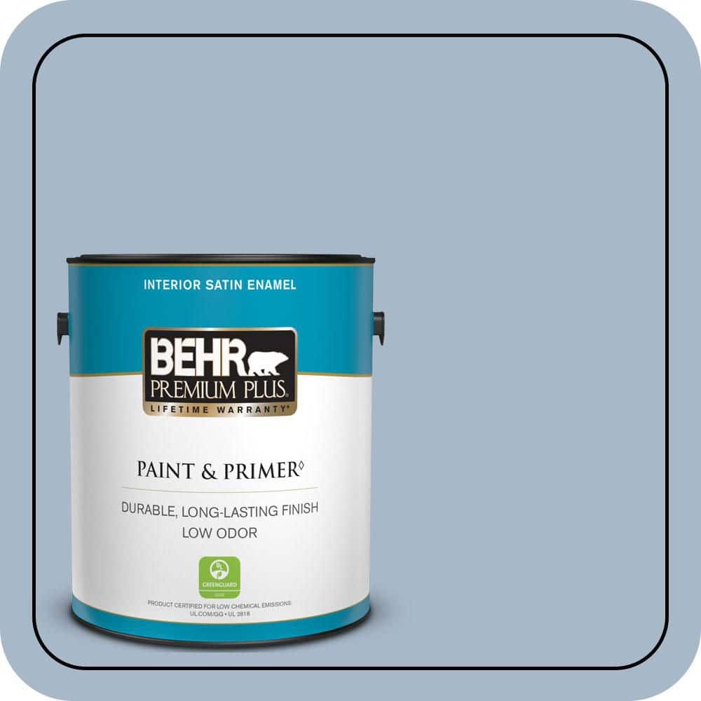 1 gal. Home Decorators Collection #HDC-SP14-10 Blue Tribute Satin Enamel Low Odor Interior Paint & Primer price history on PriceWatchPro