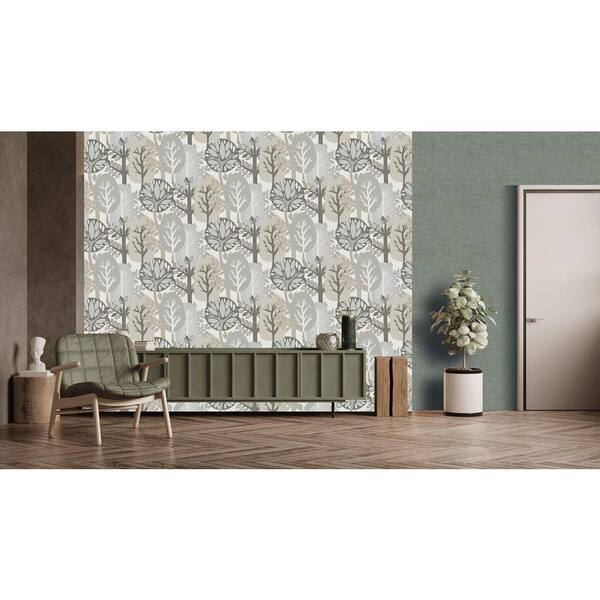 Curated visual reference: Picture Idea: Walls Republic Willow Springs Bearsuit Grey Nature S Forest Print