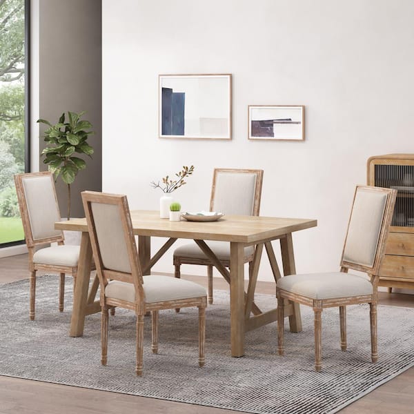 Robin Beige and Natural Side Chair (Set of 4)