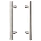 12in Satin Stainless Sliding Door Modern Double-Sided Ladder Barn Door Handle