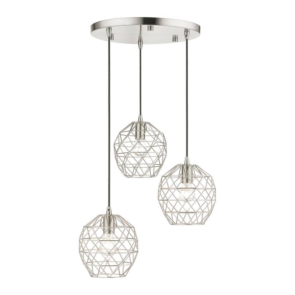 Densmore-3 Light Brushed Nickel Pendant price history on PriceWatchPro