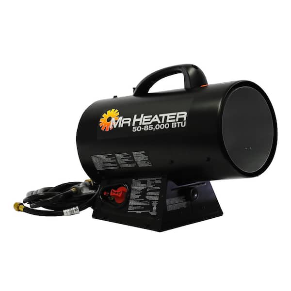 Mr Heater 85 000 Btu Forced Air Propane Mh85qfav Forced Air Propane Heater Mh85qfav, Portable Propane Garage Heater Home Depot