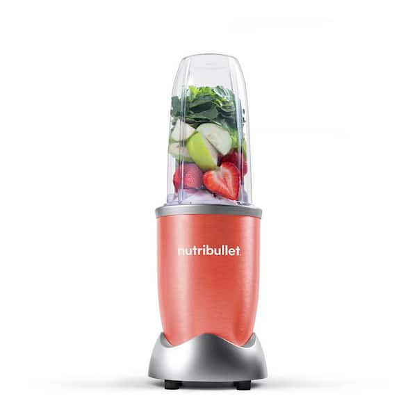 NutriBullet Pro 32 oz. Single Speed Coral Blender with 24 oz. Cup and Lids  NB9-0901COR - The Home Depot