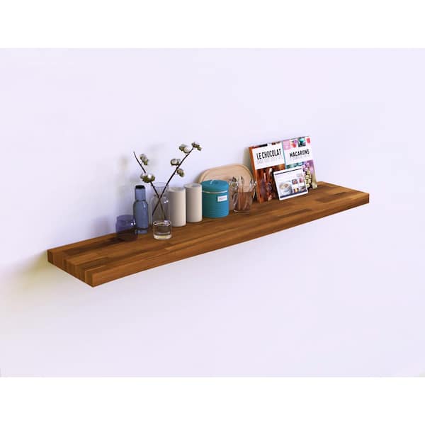 Butcher Block Floating Wall Shelf, Can You Use Butcher Block For Floating Shelves