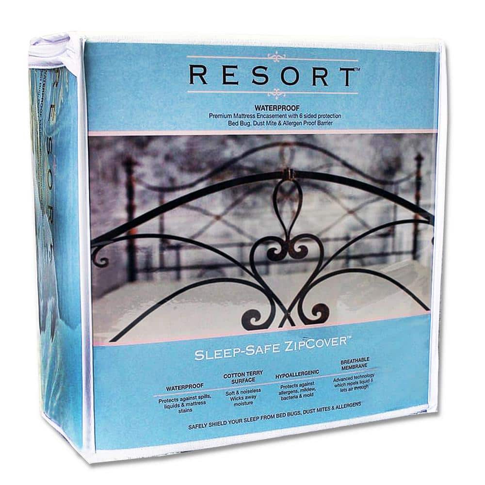 Full Size White Cotton Terry Waterproof Mattress Protector