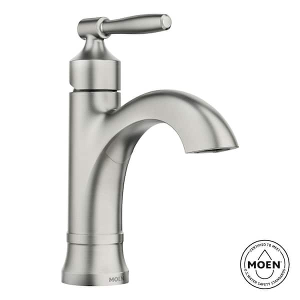 Halle Single Hole Single Handle Bathroom Faucet in Spot Resist Brushed Nickel