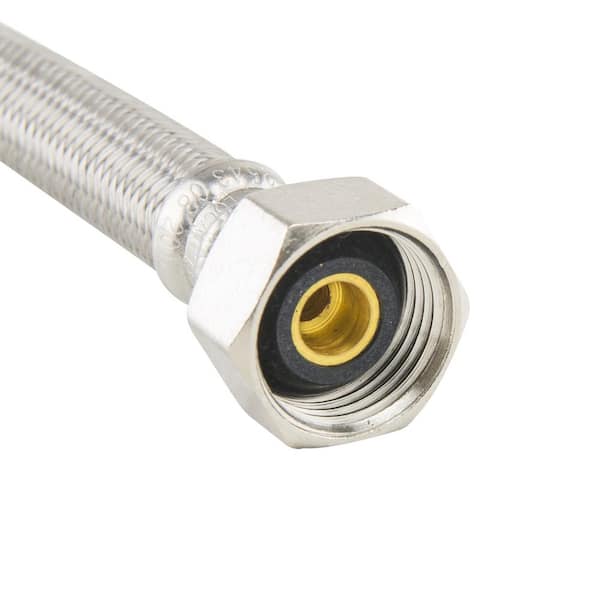 3/8 in. Compression x 1/2 in. FIP x 20 in. Braided Polymer Faucet Supply Line