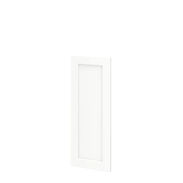 Shaker Full Overlay 11.56 in. W x 29.5 in. H Decorative Door Wall End Panel in Linen White