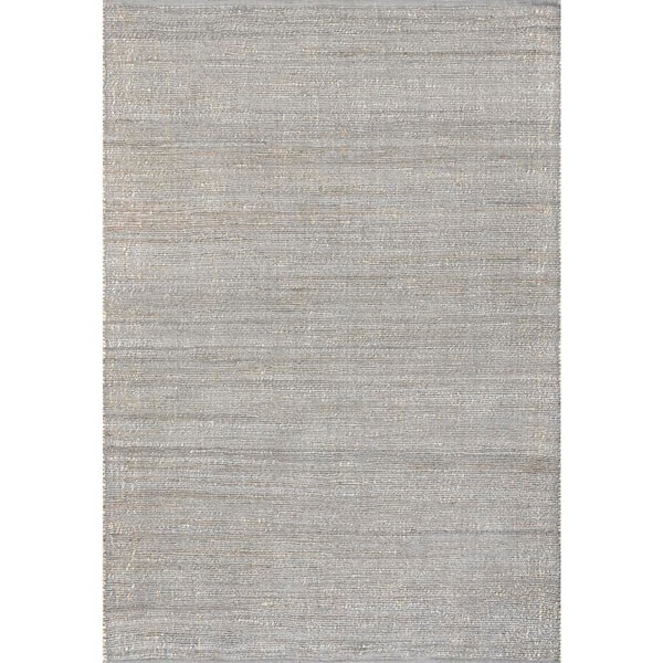 Perfect Handwoven Jute-Blend Grey 12 ft. x 15 ft. Indoor Area Rug