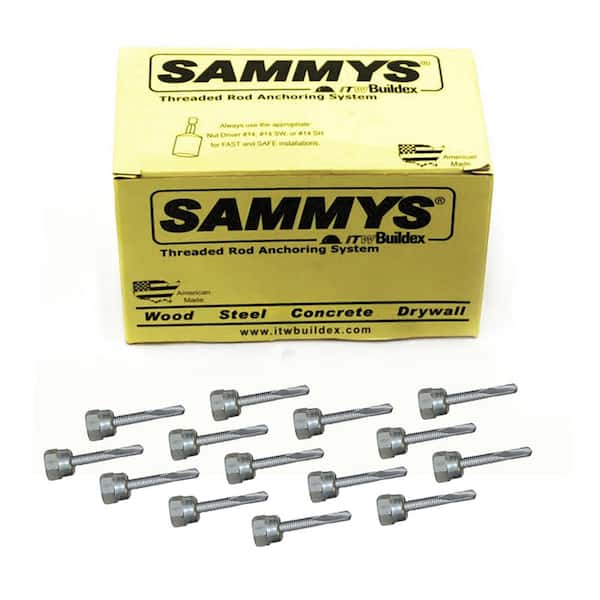 PLUMBFLEX 1/4-20 in. x 1 in. Vertical Rod Anchor Super Screw with
