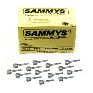 3 Sammys Box of 25 2-1/2" Sidewinder for 3/8" Rod Pipe Hanger Screw Anchor 75 