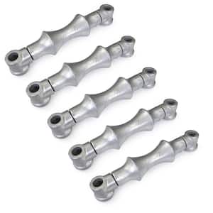 6 in. Galvanized Steel Hot Dipped Double Rod Pipe Roller with Sockets (5-Pack)
