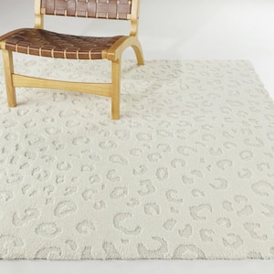 Simone Cream 5 ft. 3 in. x 7 ft. Animal Print Area Rug