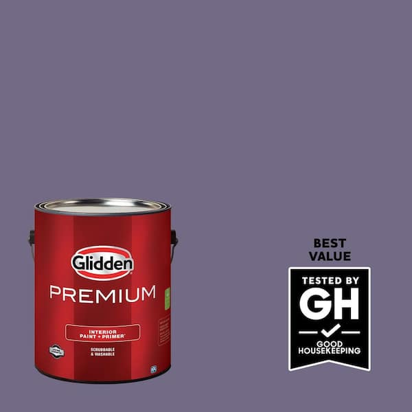 Glidden Premium 1 gal. PPG1174-6 Purple Rain Eggshell Interior Paint
