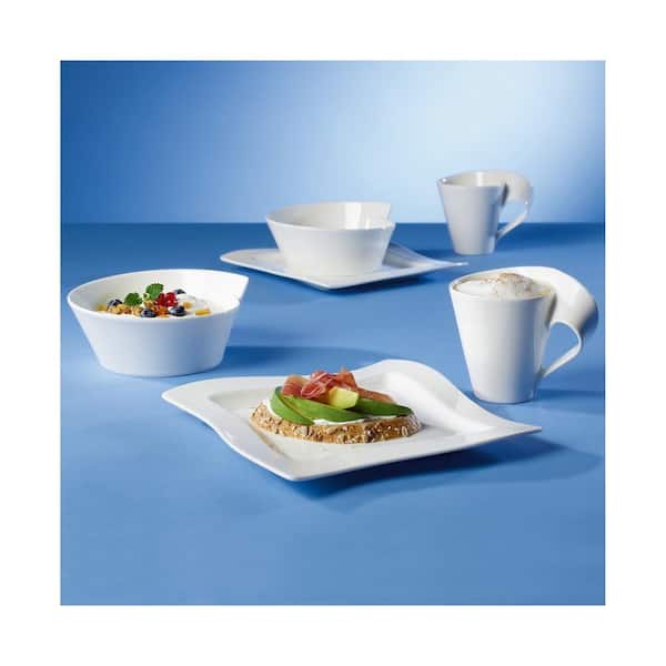 Villeroy & Boch New Wave Set of Four 20 fl. oz. White Porcelain