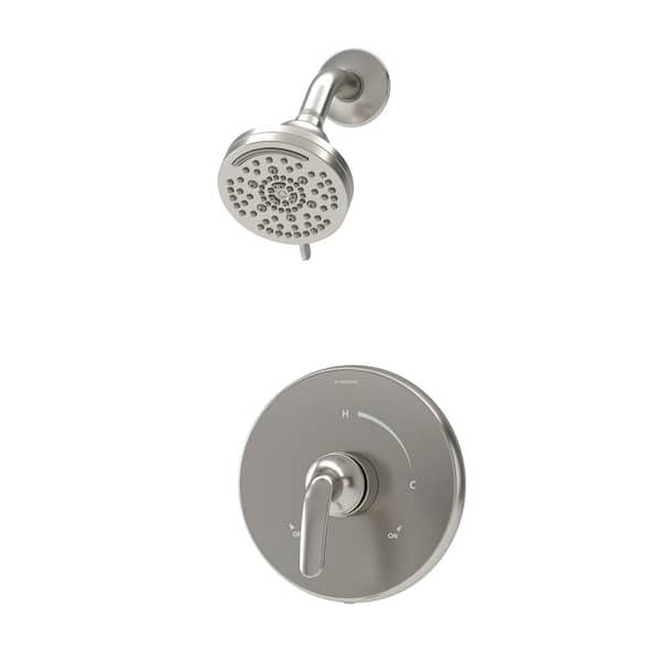 Symmons Elm Single Handle Wall Mount Shower Trim Kit in Satin Nickel (Valve Not Included) 1.5 GPM