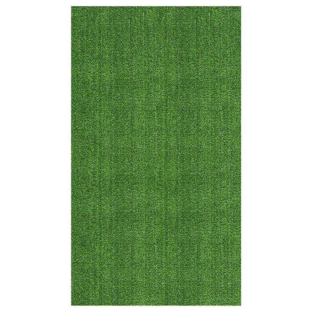 Waterproof Indoor/Outdoor 8 ft. x 13 ft. Green Low Pile Artificial Grass Turf Area Rug, 7 ft. 10 in. x 13 ft. price history on PriceWatchPro