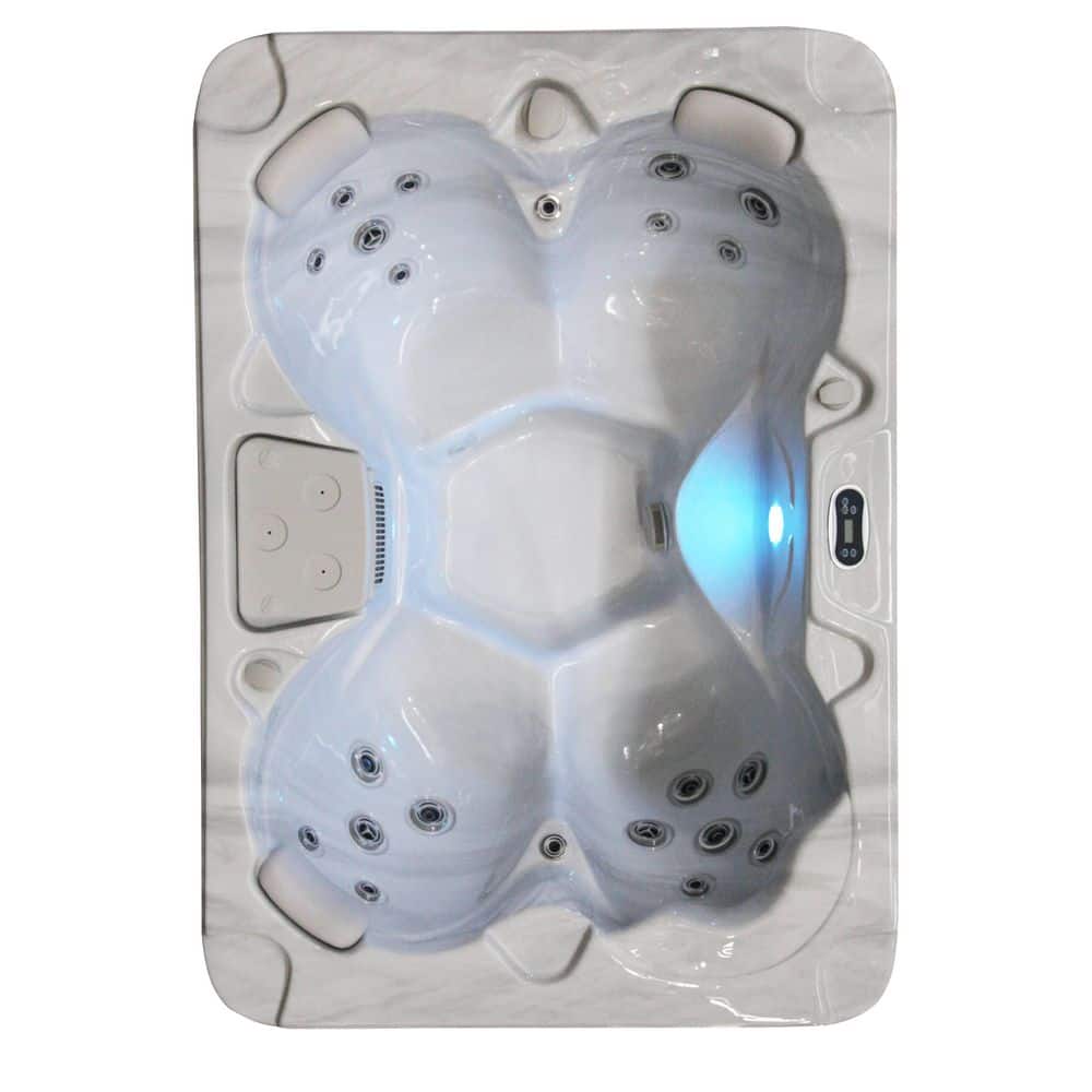 Luxury Spas Tahoe 4-Person 24-Jet Hybrid 110V/220V Plug and Play